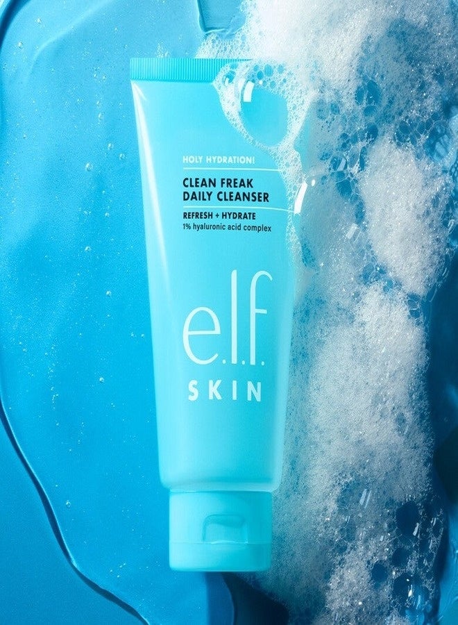 elf e.l.f. Holy Hydration! Clean Freak Daily Cleanser – Gentle, Hydrating Face Wash for All Skin Types, 162 mL - Image 2